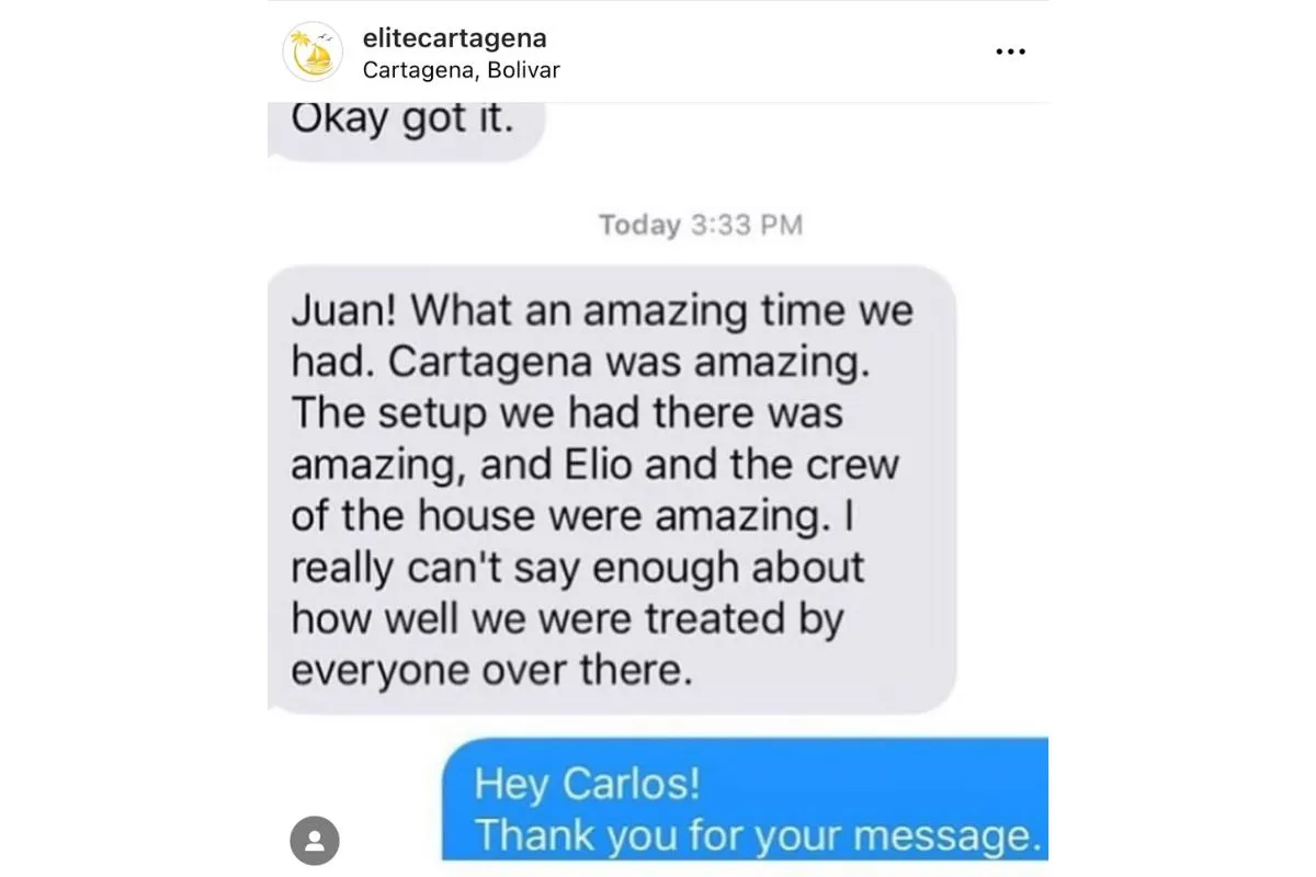 Five-star guest review screenshot 3