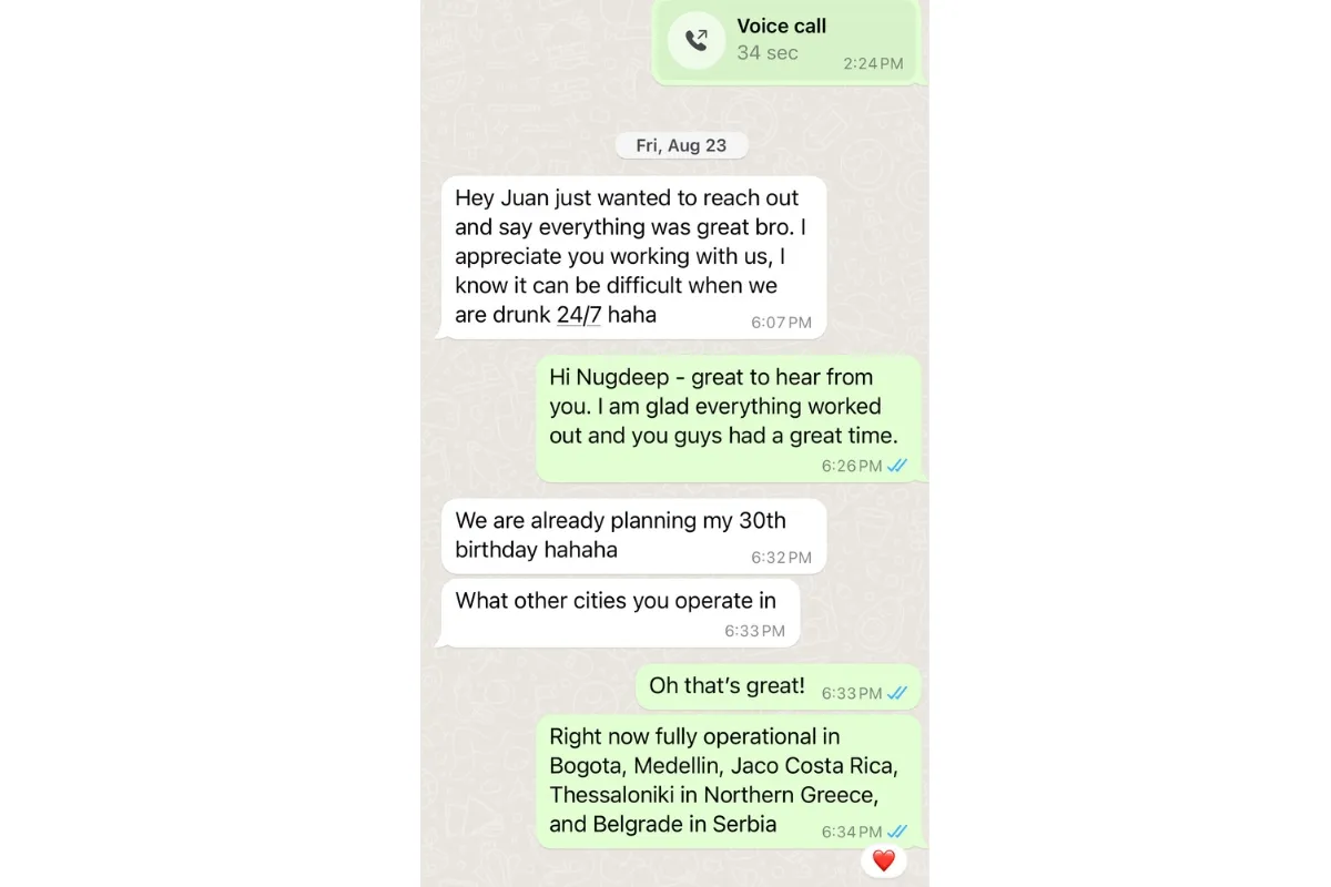 Five-star guest review screenshot 7